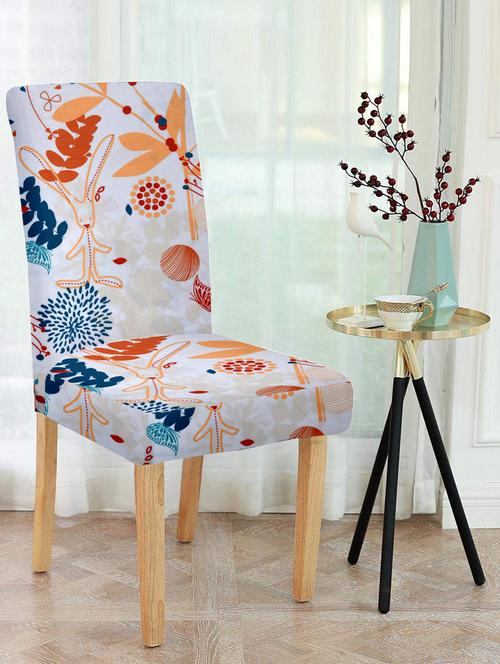 printed stretchable soft elastic dining chair covers - 21736227 - Very Small Image - 1