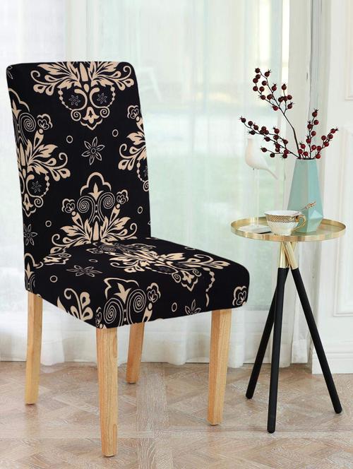 printed stretchable soft elastic dining chair covers - 21736317 - Very Small Image - 1