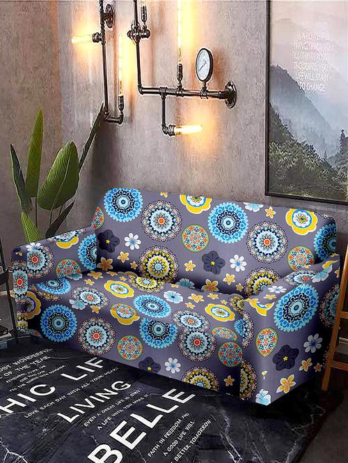 cortina printed stretchable sofa cover - 21736427 - Very Small Image - 1