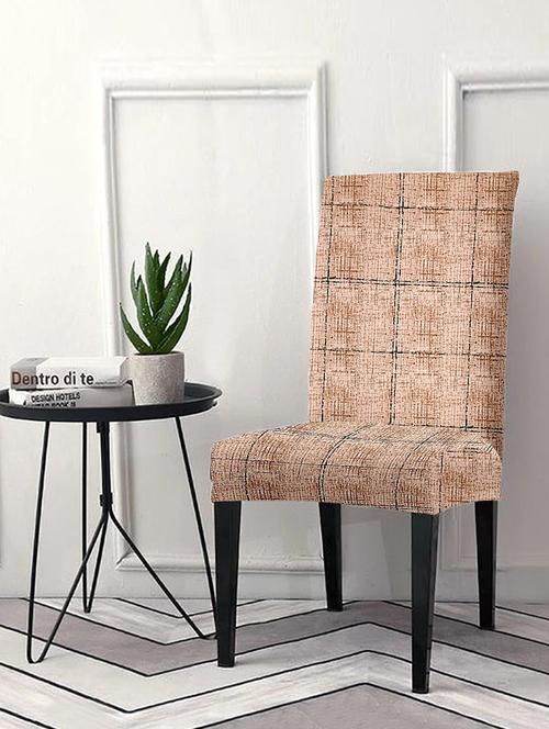 printed stretchable soft elastic dining chair covers - 21736428 - Very Small Image - 1