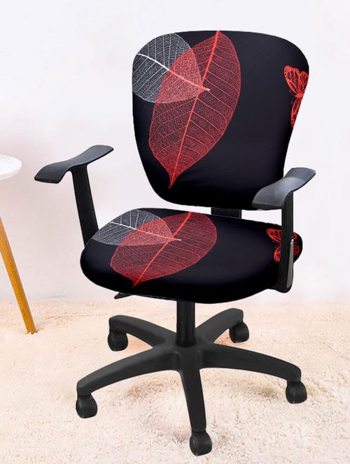 printed stretchable soft elastic office chair cover - 21736519 - Very Small Image - 1