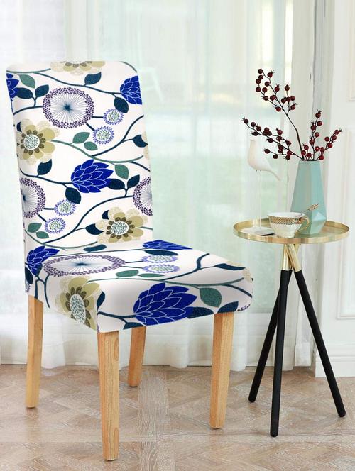 printed stretchable soft elastic dining chair covers - 21736565 - Very Small Image - 1
