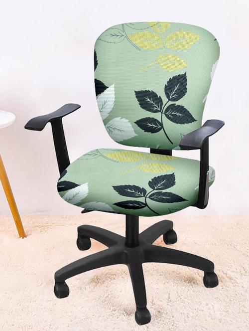 printed stretchable soft elastic office chair cover - 21736590 - Very Small Image - 1