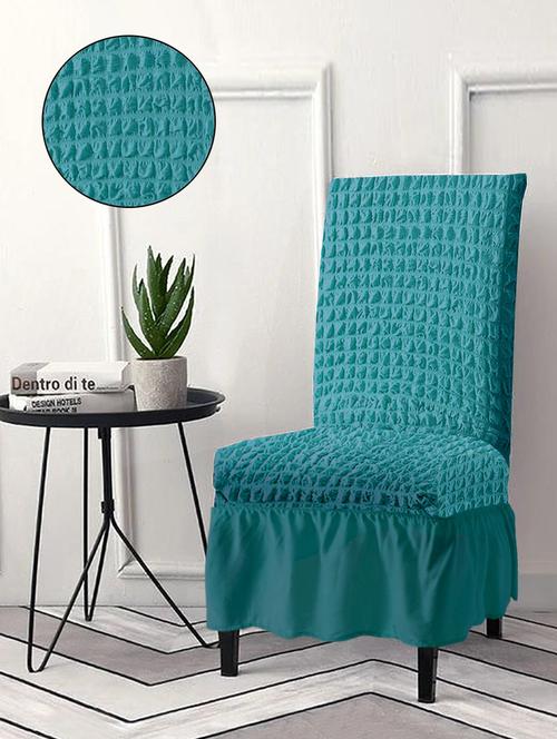 solid stretchable soft elastic dining chair covers - 21736616 - Very Small Image - 1