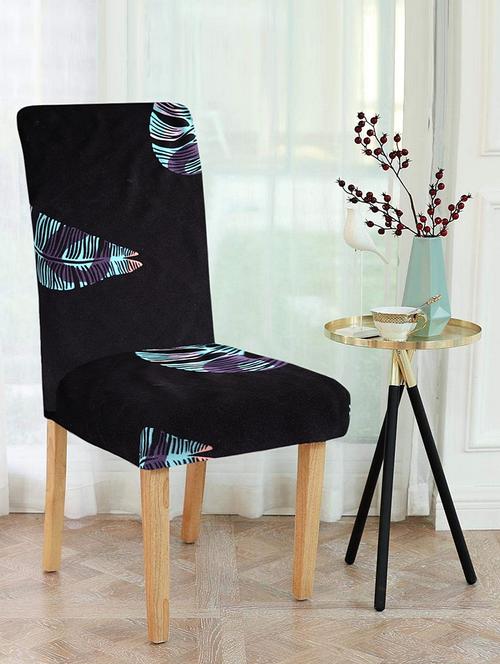 printed stretchable soft elastic dining chair cover - 21736648 - Very Small Image - 1