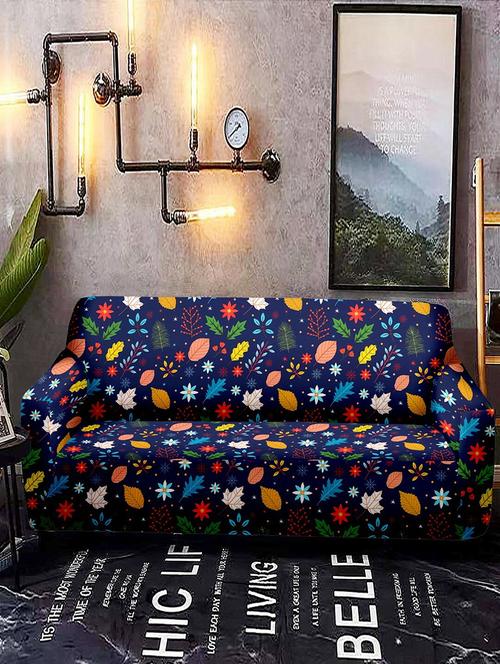 cortina printed stretchable sofa cover - 21736685 - Very Small Image - 1