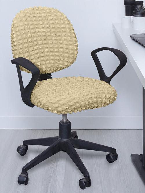 solid stretchable soft elastic office chair cover - 21736716 - Very Small Image - 1