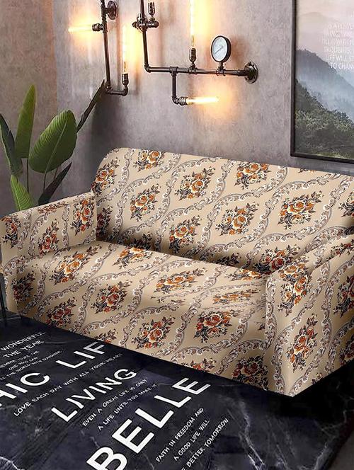 cortina printed stretchable sofa cover - 21736742 - Very Small Image - 1