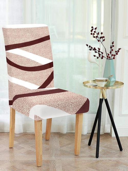 printed stretchable soft elastic dining chair covers - 21736765 - Very Small Image - 1