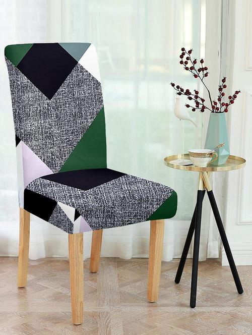 printed stretchable soft elastic dining chair cover - 21736787 - Very Small Image - 1