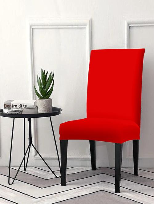 solid stretchable soft elastic dining chair cover - 21736850 - Very Small Image - 1