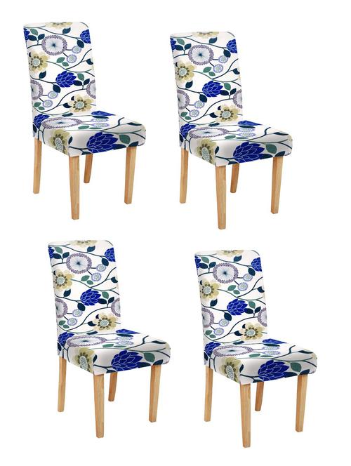 printed stretchable soft elastic dining chair covers - 21736861 - Very Small Image - 1