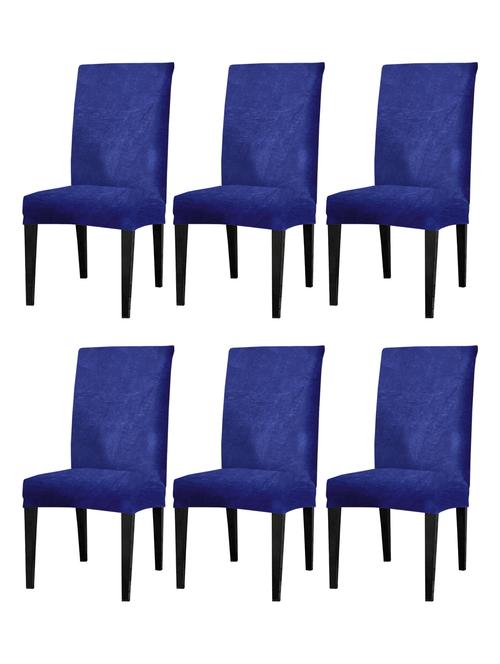 solid stretchable soft elastic dining chair covers - 21736863 - Very Small Image - 1