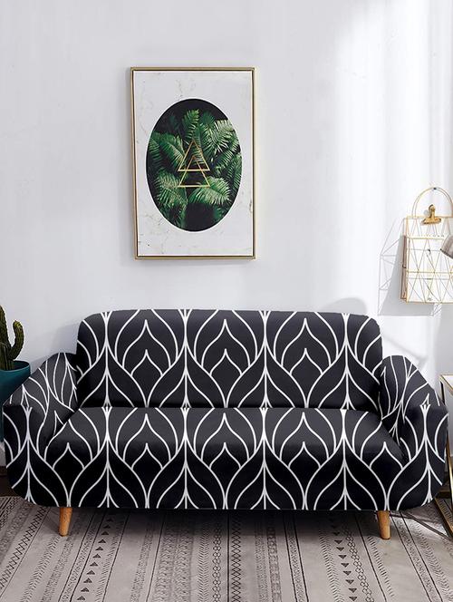 cortina printed stretchable sofa cover - 21736866 - Very Small Image - 1