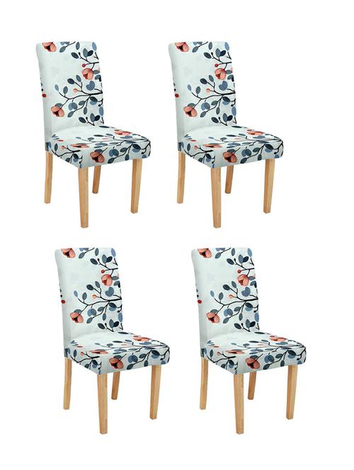 printed stretchable soft elastic dining chair covers - 21736948 - Very Small Image - 1