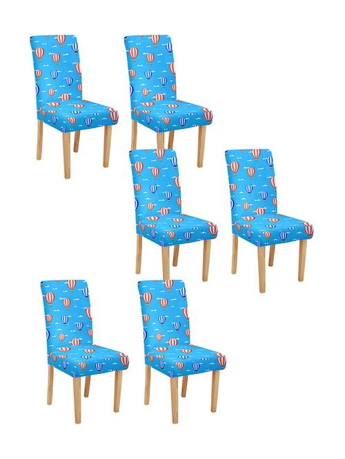 printed stretchable soft elastic dining chair covers - 21736953 - Very Small Image - 1