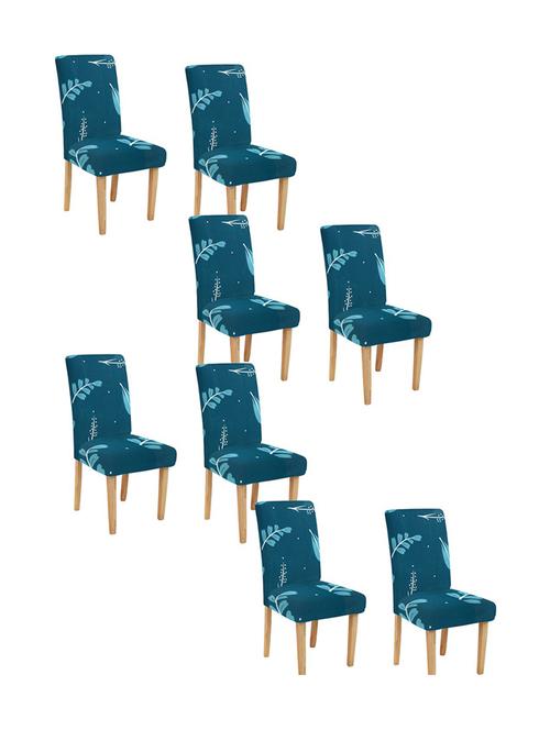 printed stretchable soft elastic dining chair covers - 21737020 - Very Small Image - 1