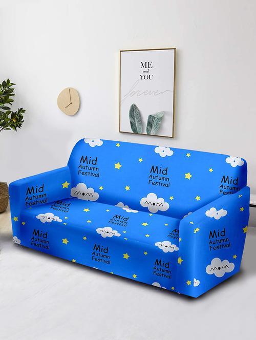 cortina printed stretchable sofa cover - 21737050 - Very Small Image - 1