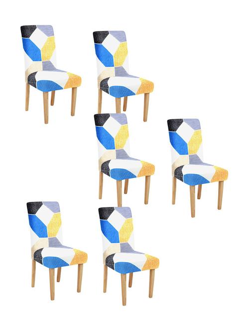 printed stretchable soft elastic dining chair covers - 21737061 - Very Small Image - 1