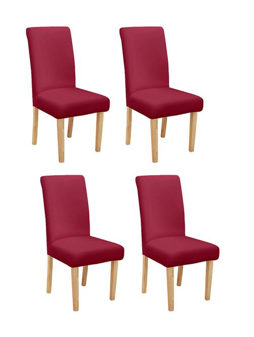 solid stretchable soft elastic dining chair covers - 21737126 - Very Small Image - 1