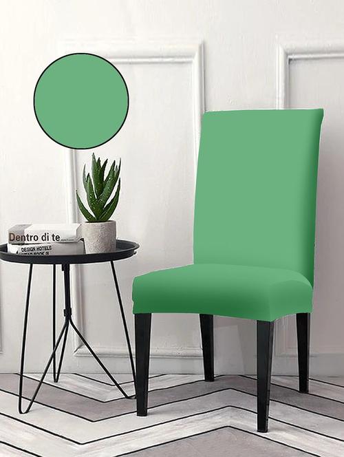 solid stretchable soft elastic dining chair cover - 21737179 - Very Small Image - 1