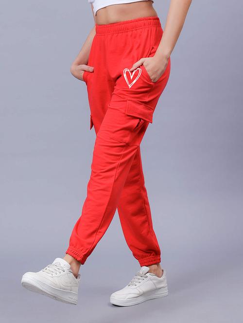 women printed high rise cargo - 21738770 - Very Small Image - 1