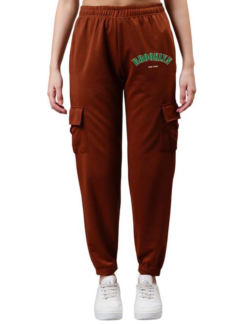 women printed high rise cargo - 21739607 - Very Small Image - 1