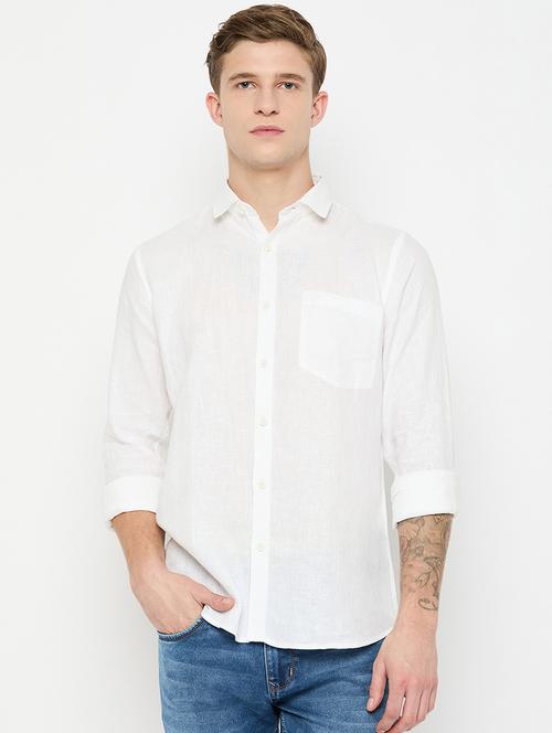 men long sleeves solid casual shirt - 21743376 - Very Small Image - 1