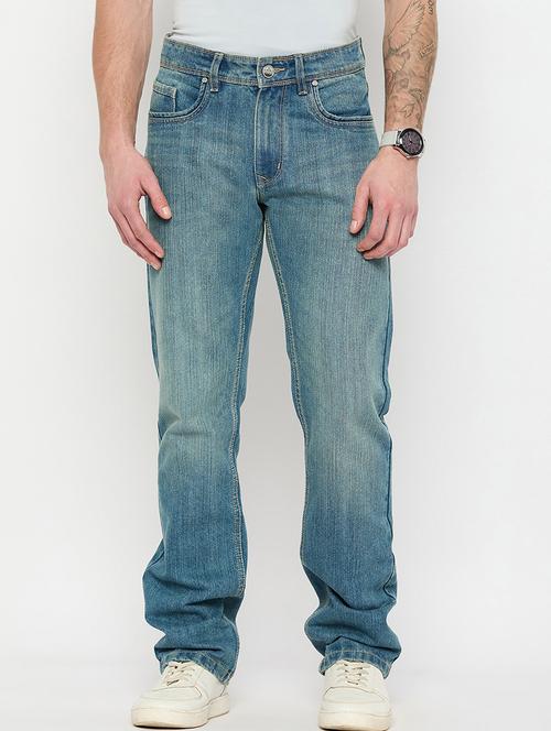 men mid rise washed jeans - 21743399 - Very Small Image - 1