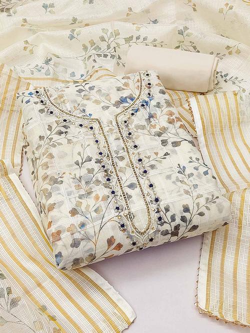 women printed unstitched suit set with dupatta - 21744079 - Very Small Image - 1