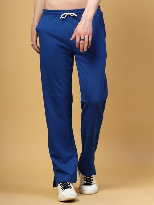 men solid mid rise track pant - 21744376 - Very Small Image - 1