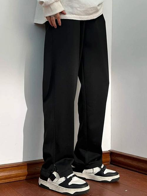 men solid mid rise track pant - 21744389 - Very Small Image - 1