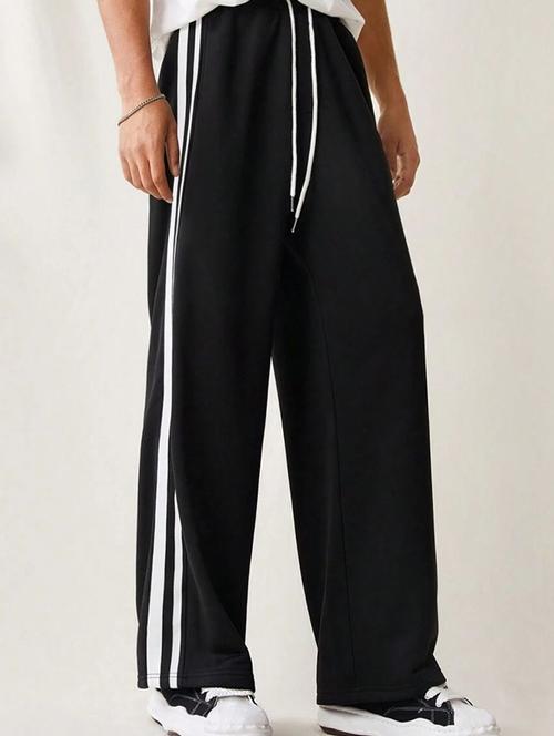 men side striped mid rise track pant - 21744391 - Very Small Image - 1