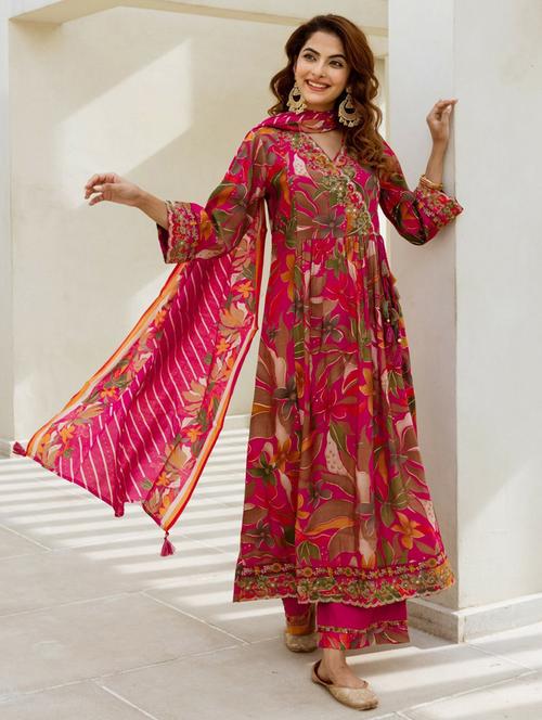 women embroidered kurta pant with dupatta set - 21745112 - Very Small Image - 1