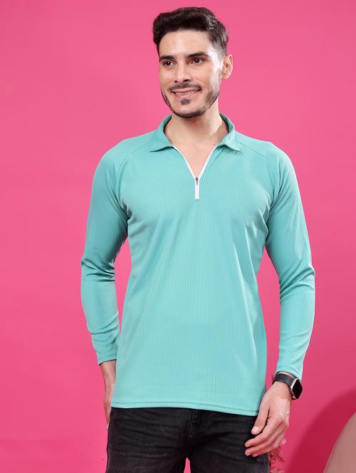 men long sleeves plain polo t-shirt - 21745536 - Very Small Image - 1