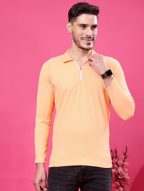 men long sleeves plain polo t-shirt - 21745540 - Very Small Image - 1