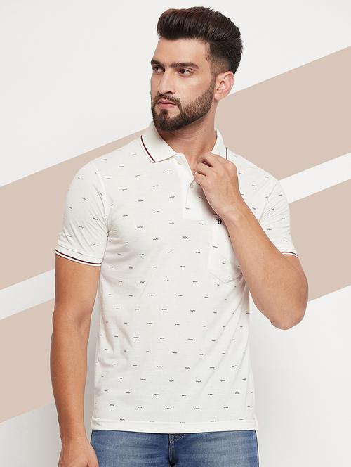 men short sleeves printed polo t-shirt - 21746010 - Very Small Image - 1