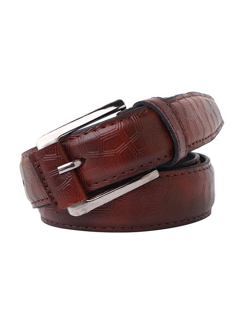 men brown leatherette belt - 21746538 - Very Small Image - 1