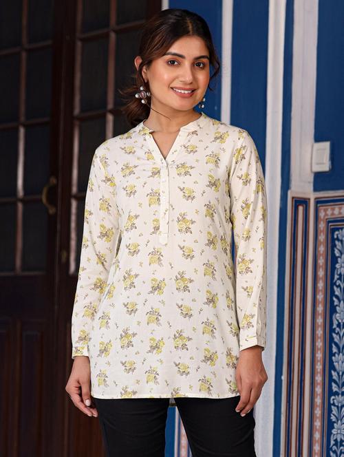 women floral print long sleeve tunic - 21747843 - Very Small Image - 1