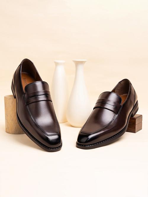 men brown slip on loafer - 21747924 - Very Small Image - 1