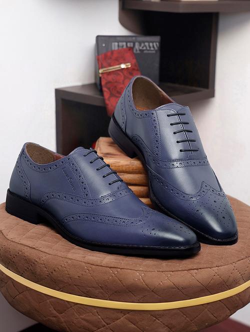 men solid lace-up brouges - 21748028 - Very Small Image - 1