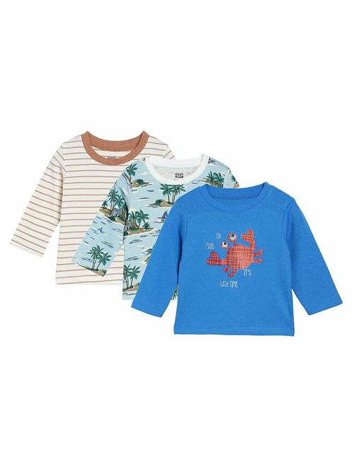 kids pack of 3 printed t-shirts - 21748877 - Very Small Image - 1