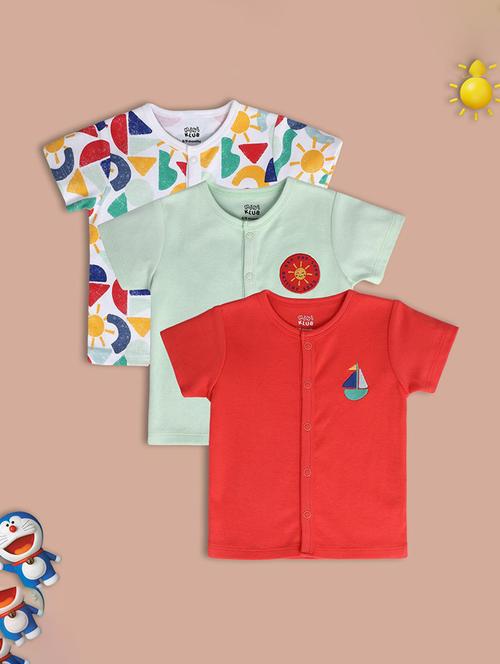 boys pack of 3 printed shirt - 21748885 - Very Small Image - 1