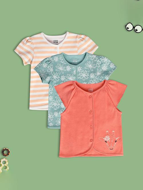 kids pack of 3 printed shirt - 21748888 - Very Small Image - 1