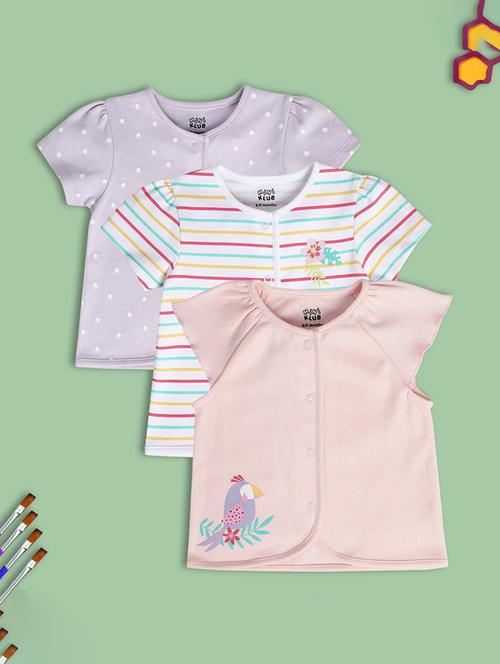 kids pack of 3 printed short sleeves shirts - 21748890 - Very Small Image - 1