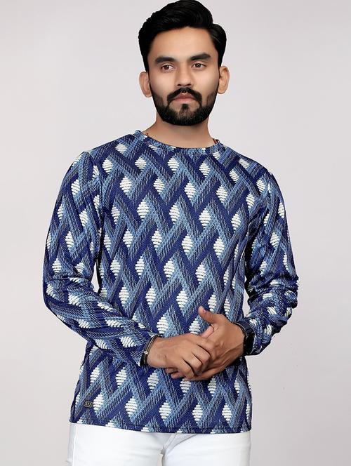 men round neck printed t-shirt - 21749183 - Very Small Image - 1