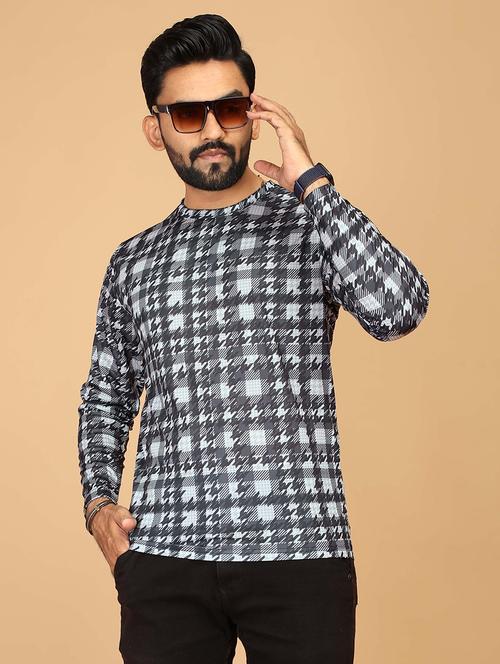 men round neck printed t-shirt - 21749190 - Very Small Image - 1