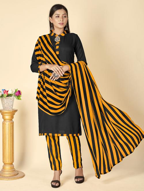 women solid unstitched suit set - 21749648 - Very Small Image - 1