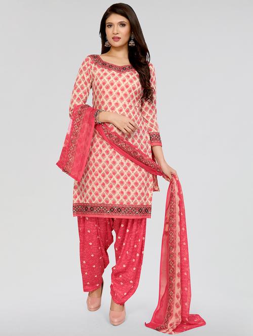 women printed unstitched salwar suit set - 21749655 - Very Small Image - 1