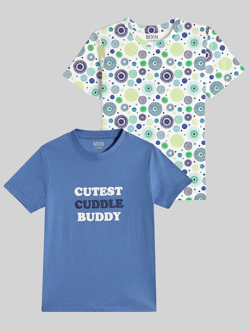 kids pack of 2 printed short sleeves t-shirt - 21750307 - Very Small Image - 1